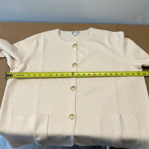 NWOT J. Crew Wool Blend Giselle Sweater Blazer Button Down Cardigan Beige BO154 - Picture 11 of 14